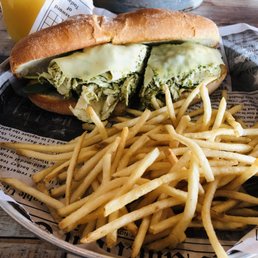 The Community Grill signature dishes Cheese CurdsGarden Grilled Chicken SandwichAlfredo Cajun Pasta Black Pepper